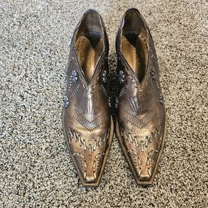 BCBGirls leather (upper) snip toe shoes